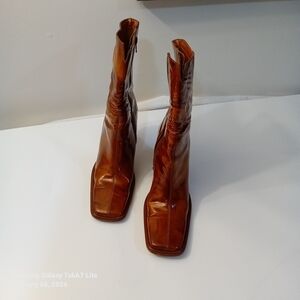 Brown Leather Women's Boots